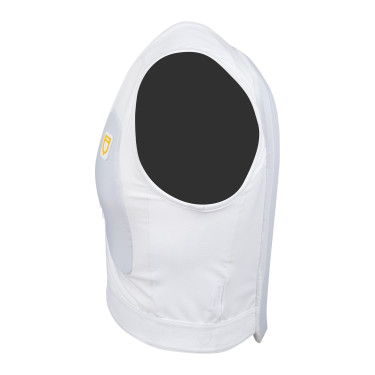 Schutzweste Level 2 mit gepolsterter Brust Unisex Equestro Weiß Weiß