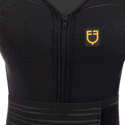 Erwachsenen-Schutzweste mit Gürtel Equestro Flieder Blau