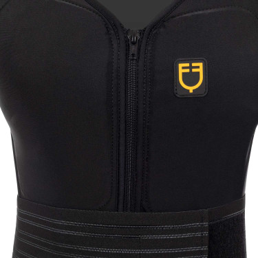 Erwachsenen-Schutzweste mit Gürtel Equestro Flieder Blau