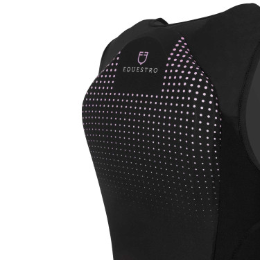 Erwachsenen-Schutzweste mit Gürtel Equestro Flieder Blau