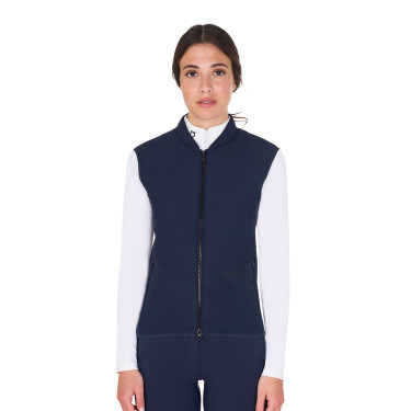 Taillierte Weste aus technischem Gewebe Damen Equestro Marineblazer Marineblau Taillierte Weste aus technischem Gewebe Damen Equestro Marineblazer Marineblau