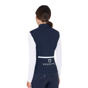 Taillierte Weste aus technischem Gewebe Damen Equestro Marineblazer Marineblau Taillierte Weste aus technischem Gewebe Damen Equestro Marineblazer Marineblau
