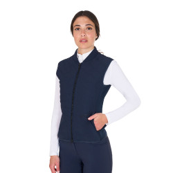 Taillierte Weste aus technischem Gewebe Damen Equestro Marineblazer Marineblau Taillierte Weste aus technischem Gewebe Damen Equestro Marineblazer Marineblau