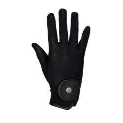 Unisex-Handschuhe aus technischem Gewebe und Mesh Equestro Schwarz Unisex-Handschuhe aus technischem Gewebe und Mesh Equestro Schwarz