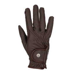 Unisex-Handschuhe aus weichem synthetischem Leder mit Klettverschluss Equestro Mokka Braun Unisex-Handschuhe aus weichem synthetischem Leder mit Klettverschluss Equestro Mokka Braun