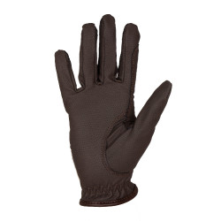 Unisex-Handschuhe aus weichem synthetischem Leder mit Klettverschluss Equestro Mokka Braun Unisex-Handschuhe aus weichem synthetischem Leder mit Klettverschluss Equestro Mokka Braun