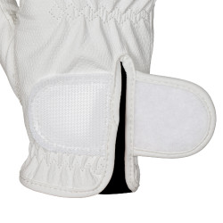 Unisex-Handschuhe aus weichem synthetischem Leder mit Klettverschluss Equestro Unisex-Handschuhe aus weichem synthetischem Leder mit Klettverschluss Equestro