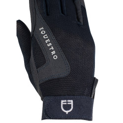 Kinderhandschuhe Sunny aus technischem Gewebe Equestro Marine Marineblau