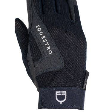 Kinderhandschuhe Sunny aus technischem Gewebe Equestro Marine Marineblau