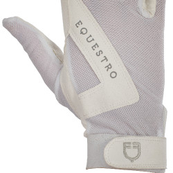 Handschuhe aus technischem Gewebe Sunny Equestro Weiß Wei&amp;amp;amp;amp;amp;amp;szlig;