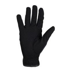 Handschuhe aus technischem Gewebe mit mehrfarbigem Equestro-Logo Schwarz / Weiß