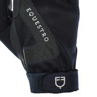 Handschuhe aus technischem Gewebe mit Fleece-Futter Equestro Marine Marineblau