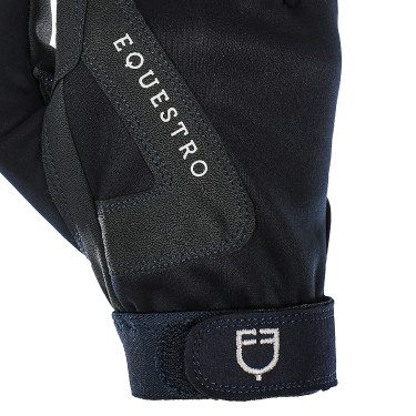 Handschuhe aus technischem Gewebe mit Fleece-Futter Equestro Marine Marineblau Handschuhe aus technischem Gewebe mit Fleece-Futter Equestro Marine Marineblau