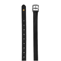 Doppelte Ledersteigbügelriemen mit gebogenen Schnallen Equestro Dunkelbraun