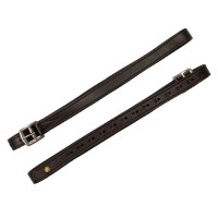 Doppelte Ledersteigbügelriemen mit gebogenen Schnallen Equestro Dunkelbraun Doppelte Ledersteigbügelriemen mit gebogenen Schnallen Equestro Dunkelbraun