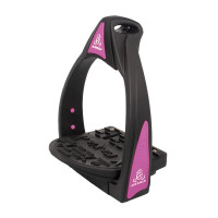 Flexia Steigbügel Acavallo Schwarz / Fuchsia