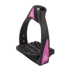 Flexia Steigbügel Acavallo Schwarz / Fuchsia