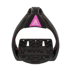 Flexia Steigbügel Acavallo Schwarz / Fuchsia