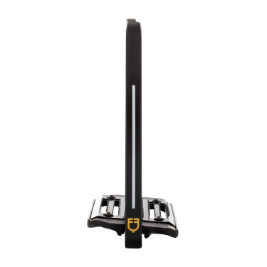 Aluminium-Steigbügel mit geneigter Trittfläche Pro HPS Equestro Schwarz