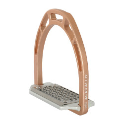 Steigbügel aus Aluminium Arco Evolution Alupro Acavallo Roségold Rosa