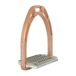 Steigbügel aus Aluminium Arco Evolution Alupro Acavallo Roségold Rosa