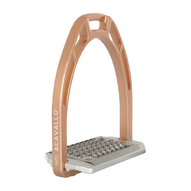 Steigbügel aus Aluminium Arco Evolution Alupro Acavallo Roségold Rosa