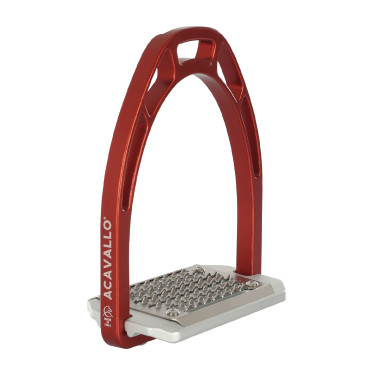 Steigbügel aus Aluminium Arco Evolution Alupro Acavallo Rot