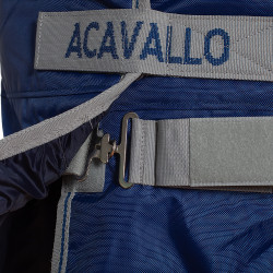 Wasserdichte Turnout-Decke aus 840D Ripstop-Polyester mit 400g Füllung Acavallo Marine Marineblau