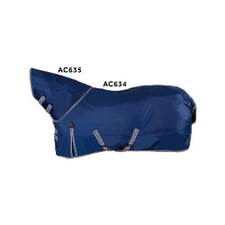 Wasserdichte Turnout-Decke aus 840D Ripstop-Polyester mit 400g Füllung Acavallo Marine Marineblau