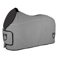 Polardecke mit Frontverschluss und Klappe GP Equestro Grau