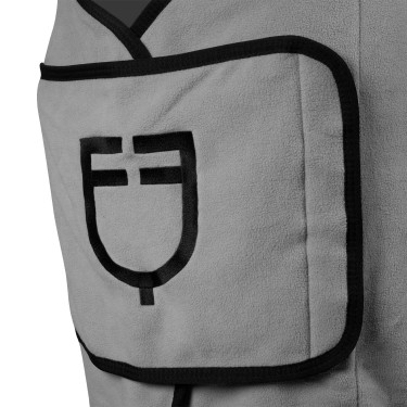 Polardecke mit Frontverschluss und Klappe GP Equestro Grau