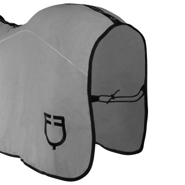 Polardecke mit Frontverschluss und Klappe GP Equestro Grau