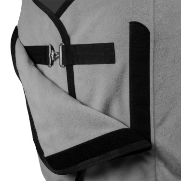 Polardecke mit Frontverschluss und Klappe GP Equestro Grau