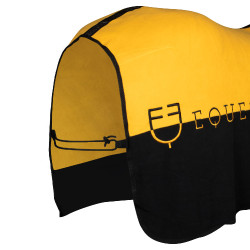 Bicolor Anti-Pilling Fleece-Decke Munster Equestro Schwarz / Gelb