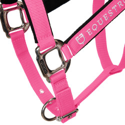 Halfter und Führstrick Equestro Fuchsie Rosa