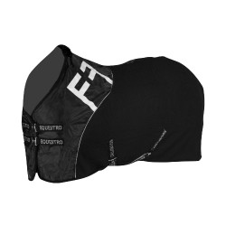 Boxabdeckung aus Waffelstoff Equestro Schwarz