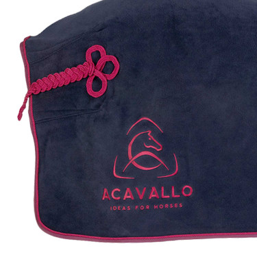 Boxdecke aus Fleece mit gepolstertem Kragen 800g Acavallo Boxdecke aus Fleece mit gepolstertem Kragen 800g Acavallo
