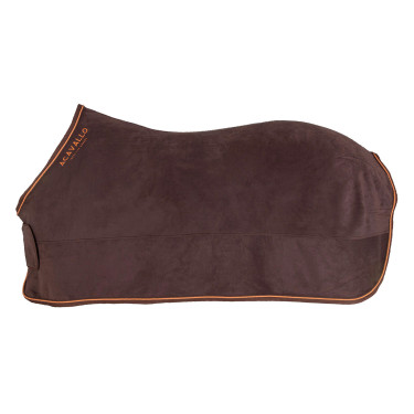 Boxdecke aus Fleece 800g Acavallo Braun / Orange