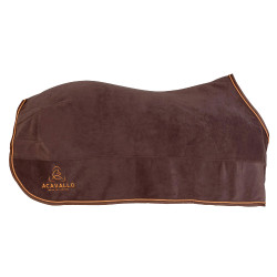 Boxdecke aus Fleece 800g Acavallo Braun / Orange