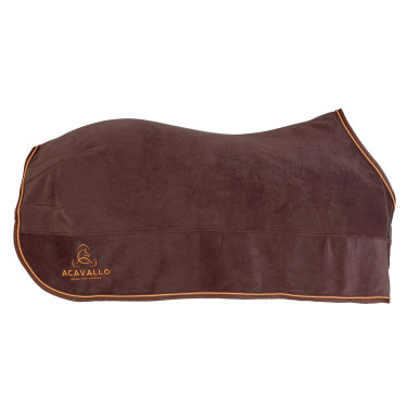 Boxdecke aus Fleece 800g Acavallo Braun / Orange