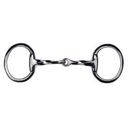 Olivenkopfgebiss Feeling gedreht mit flachen Ringen Olivenkopfgebiss Feeling gedreht mit flachen Ringen