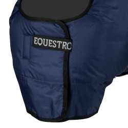 Boxdecke 400g aus Rip-Stop-Gewebe mit Bora Equestro Logo Marine Marineblau