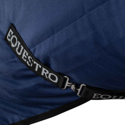 Boxdecke 400g aus Rip-Stop-Gewebe mit Bora Equestro Logo Marine Marineblau