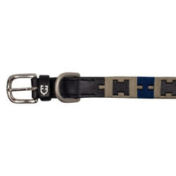 Hundehalsband aus Leder mit geometrischem Muster Polo H Equestro Hundehalsband aus Leder mit geometrischem Muster Polo H Equestro