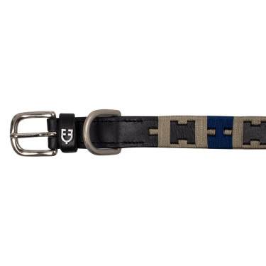 Hundehalsband aus Leder mit geometrischem Muster Polo H Equestro Hundehalsband aus Leder mit geometrischem Muster Polo H Equestro
