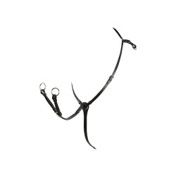 Brustblatt aus Leder Roxane Equestro Schwarz