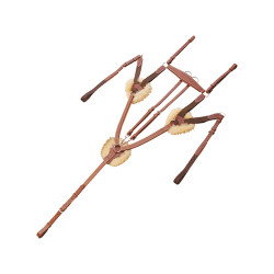 Brustgeschirr mit 5 Punkten Salome mit Magic-System Equestro Cognac Braun