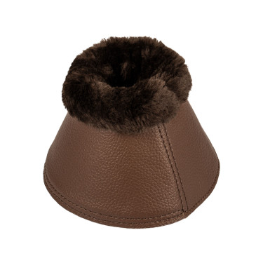 Glocken aus umweltfreundlichem Leder mit synthetischem Schaffell und Klettverschluss Acavallo Dunkelbraun Glocken aus umweltfreundlichem Leder mit synthetischem Schaffell und Klettverschluss Acavallo Dunkelbraun