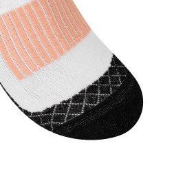 Unisex-Socken aus technischem und atmungsaktivem Gewebe mit Equestro-Logo Schwarz / Weiß / Rosa