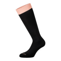 Technische elastische Socken mit kontrastierendem Equestro-Logo Schwarz / Rosa